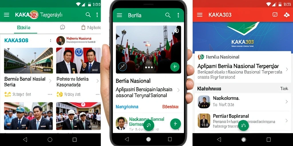 Antarmuka aplikasi KAKA303 dengan berita nasional terbaru.
