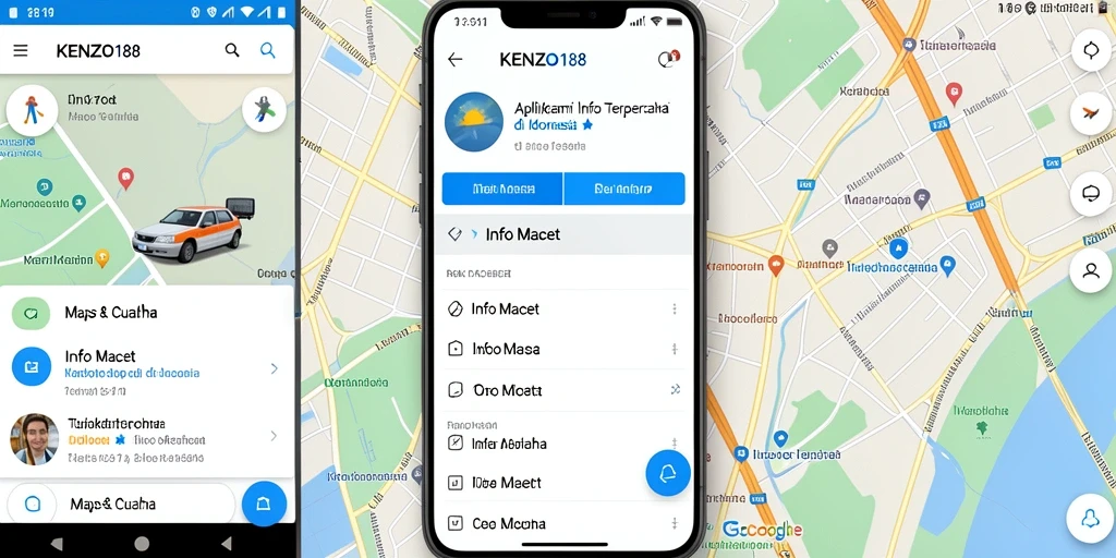 Tampilan antarmuka <strong>KENZO188</strong> yang informatif untuk pemantauan kemacetan.