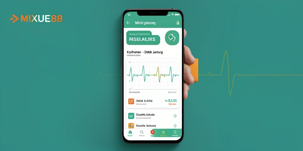 Antarmuka pengguna MIXUE88 yang informatif untuk Detak Jantung.