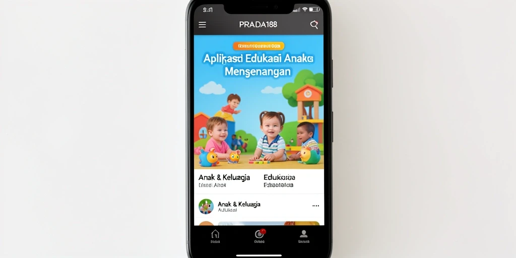 Tampilan antarmuka PRADA188 yang menarik dan edukatif untuk anak.