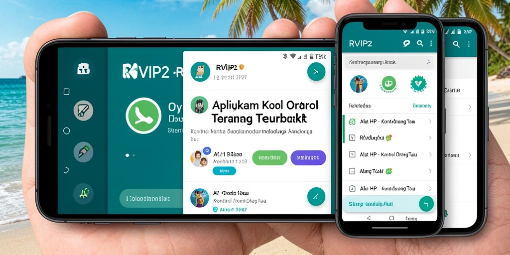 Tampilan antarmuka RVIP2 yang ramah pengguna untuk kontrol orang tua.