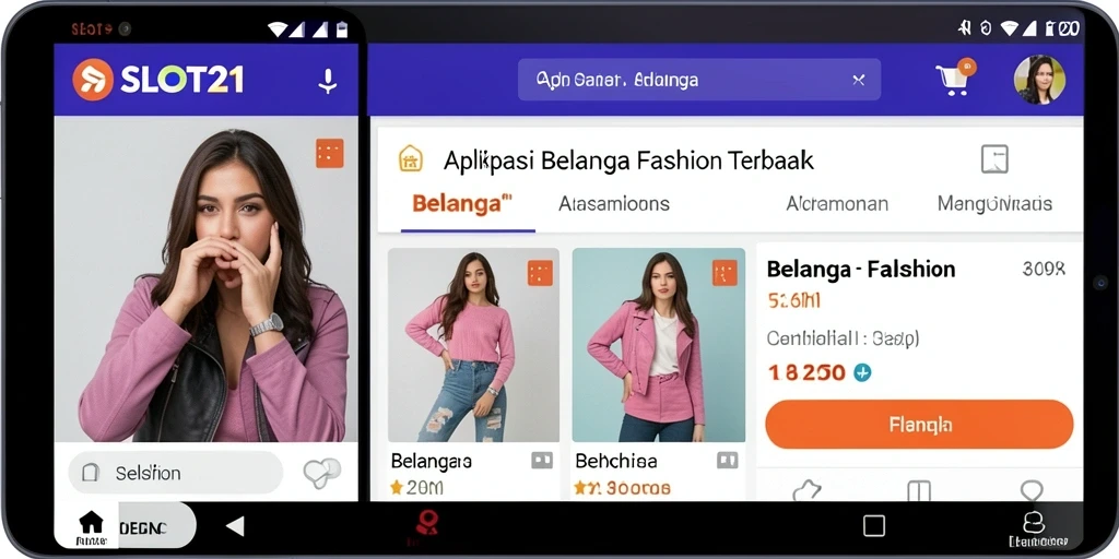 Tampilan antarmuka SLOT21 dengan berbagai pilihan fashion menarik.