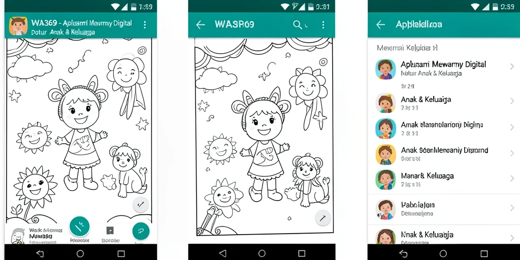 Tampilan antarmuka WA369 yang penuh warna dan ramah anak.